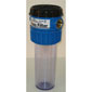 HOUSING 3/4 #10 SLIM CLEAR/BLUE VALVE & BYPASS IN HEAD WO/PR