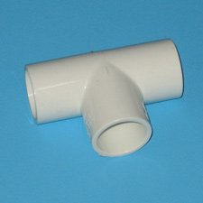 3 / 4" PVC TEE; SOC; SCH40; WH