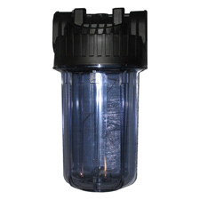 HOUSING 1 1 / 2"  #10 BIG BLUE  CLEAR / BLACK  W / PR
