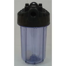 HOUSING 1"  #10 BIG BLUE  CLEAR / BLACK  W / PR
