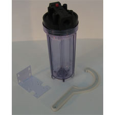 HOUSING 3 / 4 #10 REG CLEAR / BLACK W / PR BRACKET & WRENCH