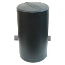 BRINE TANK BLACK 18X33  WITH COVER