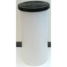 BRINE TANK NATURAL 16X35 W / BLACK LID