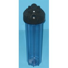 HOUSING 1" #20 BIG BLUE CLEAR / BLACK  W / PR
