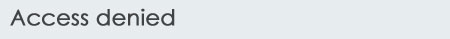 Access denied