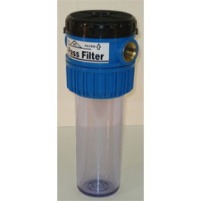 HOUSING 3 / 4 #10 SLIM CLEAR / BLUE VALVE & BYPASS IN HEAD WO / PR