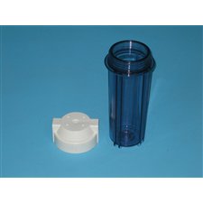 HOUSING 1 / 4 #10 SLIM CLR / W FLAT CAP (2) O RING IN / OUT