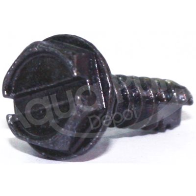 SCREW,HEX WSH,6-20 X 1 / 2 TYPE 25 STEEL ZINC W / BLK CHROM