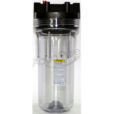 HOUSING 3 / 4 #10 REG. CLEAR / BLACK  W / PR