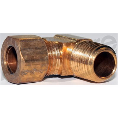 BRASS COMPRESSION CONNECTOR MALE ELBOW 3 / 8T X1 / 4NPT