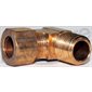 BRASS COMPRESSION CONNECTOR MALE ELBOW 3 / 8T X1 / 4NPT