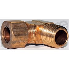 BRASS COMPRESSION CONNECTOR MALE ELBOW 3 / 8T X1 / 4NPT
