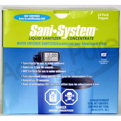 SANI SYSTEM WATER SOFTENER- 24PK