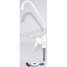 FAUCET  LONG REACH  WHITE CERAMIC
