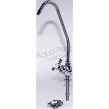 FAUCET  LONG REACH  CHROME CERAMIC