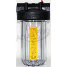 HOUSING 1" #10 BIG BLUE CLEAR / BLACK W / PR DOUBLE O RING