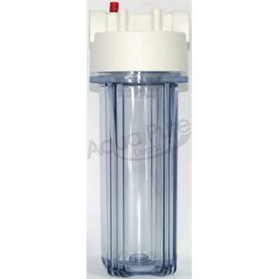 HOUSING 3 / 4 #10 SLIM CLEAR / WHITE RIB CAP 2  O RING W / PR