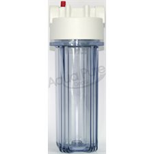 HOUSING 3 / 4 #10 SLIM CLEAR / WHITE RIB CAP 2  O RING W / PR