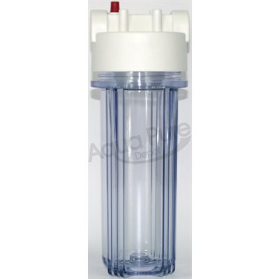 HOUSING 1 / 2 #10 SLIM CLEAR / WHITE  W / PR DOUBLE O RING