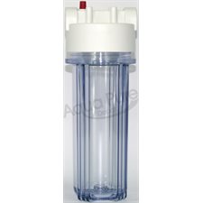 HOUSING 1 / 2 #10 SLIM CLEAR / WHITE  W / PR DOUBLE O RING
