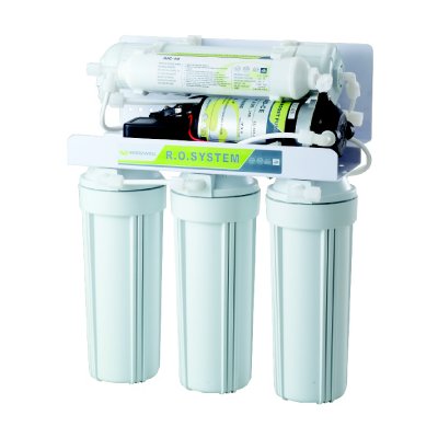 REVERSE OSMOSIS 5 STAGES- 100GPD-BOOSTER PUMP-LEAK STOP