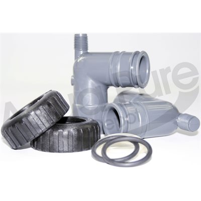 FITTING PKG 3 / 4 OR 1`` PVC SOL. FOR APD