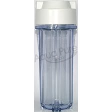 HOUSING 1 / 4 #10 SLIM CLEAR / WHITE FLAT CAP WO / PR 2 O RING