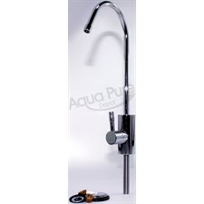 FAUCET  LONG REACH  CHROME UNIQUE QUARTER-TURN BRASS FAUCET