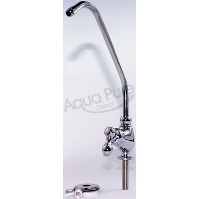 FAUCET  LONG REACH  CHROME UNIQUE QUARTER-TURN BRASS FAUCET